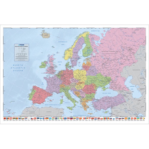PP32113  폴리티컬 맵 오브 유럽 (91x 61)