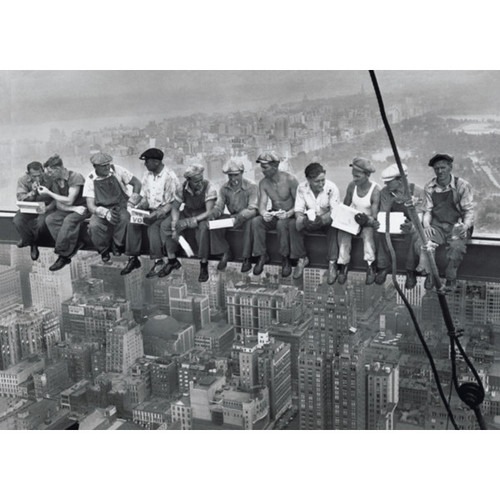 806014 고층빌딩에서의 점심식사 포스터